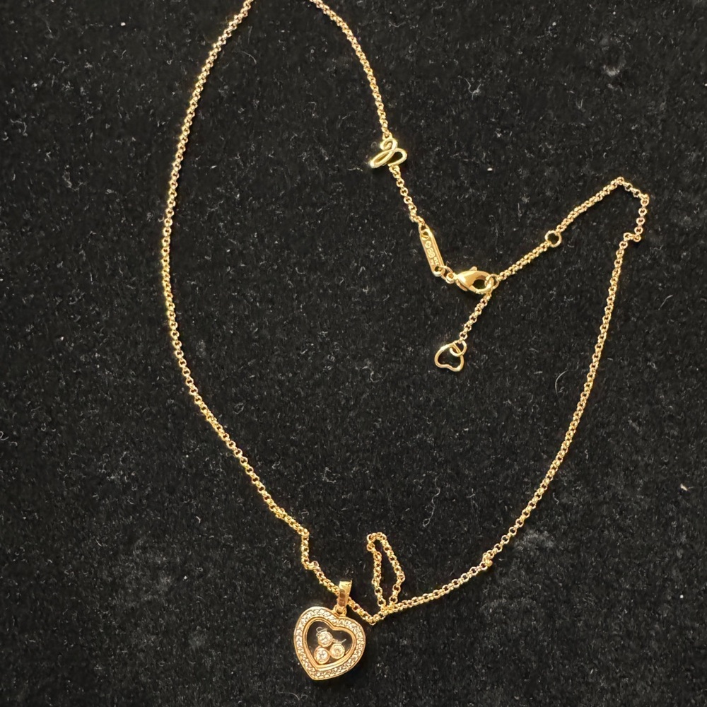 14k Gold plated Heart Pendant Necklace